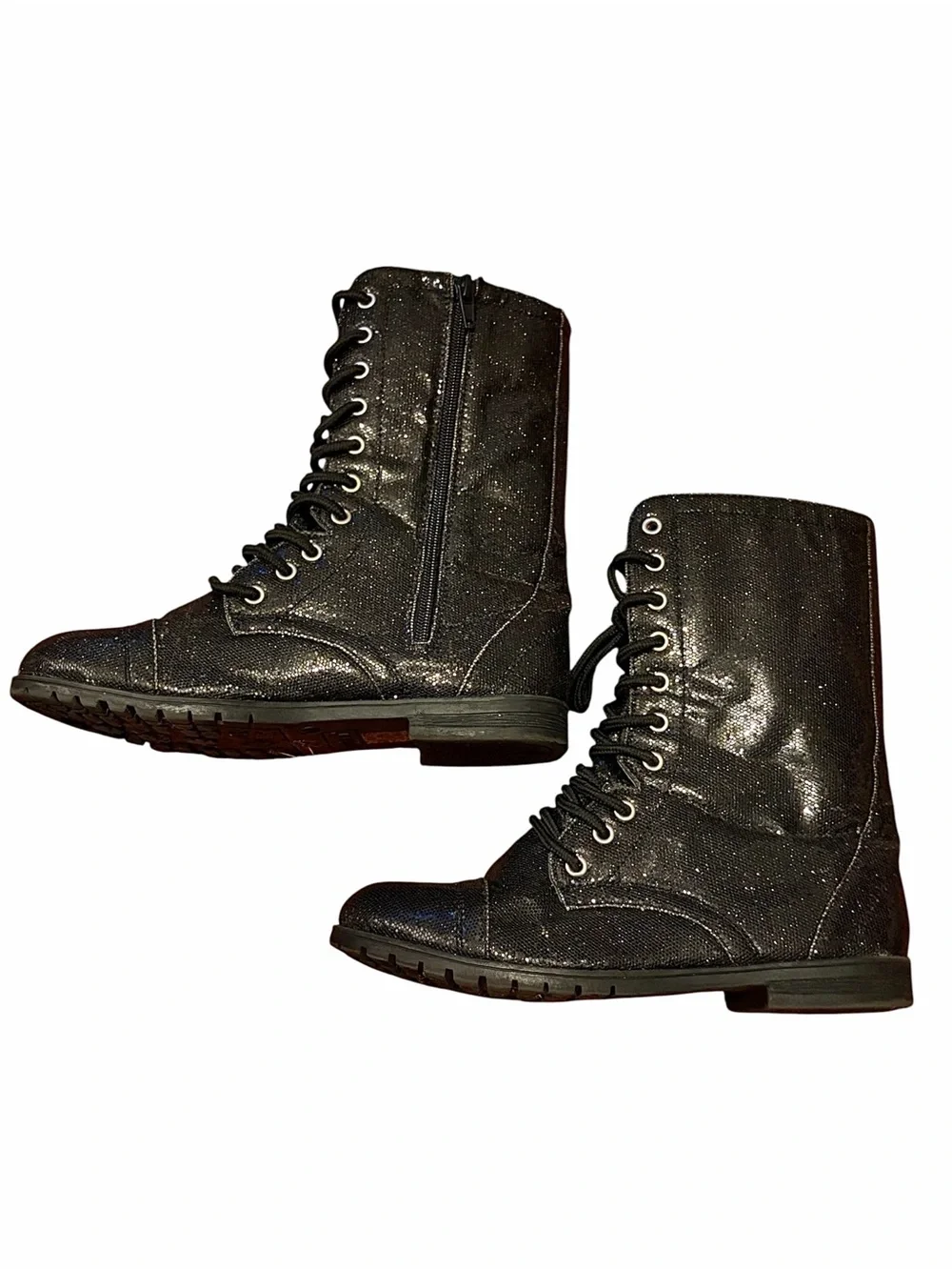 Balera Glitter Lace Up Combat/Dance Boot Size 5